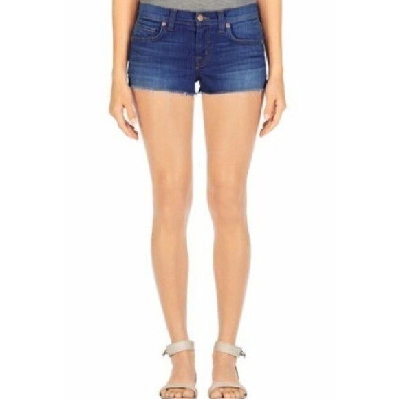 J Brand Cut Off Short Denim Jean Short Shorts Raw Hem Women’s Size 27